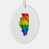 ILLINOIS PRIDE KERAMISCH ORNAMENT (Rechts)