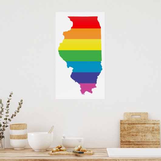 illinois pride. poster (Keuken)