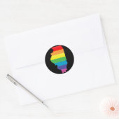 illinois pride. ronde sticker (Envelop)