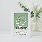 Illinois reisgids en Briefkaart (Staand voorkant)