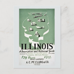  Illinois reisgids en Briefkaart
