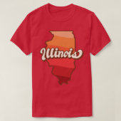 Illinois Retro T-shirt (Design voorkant)