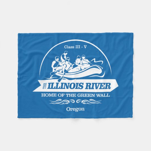 Illinois River (raften 2) Fleece Deken (Voorkant (Horizontaal))