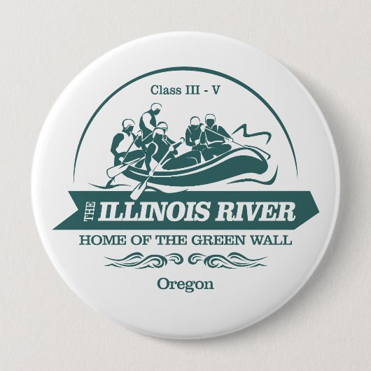 Illinois River (raften 2) Ronde Button 4,0 Cm (Voorkant)