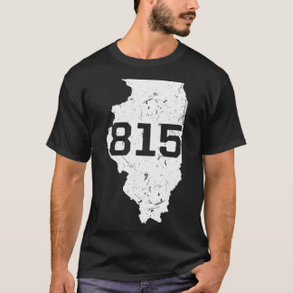 Illinois Rockford Joliet Area Code 815 Souvenir Gi T-shirt