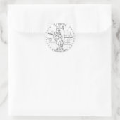 Illinois Ronde Sticker (Tas)