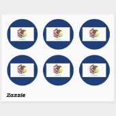 Illinois Ronde Sticker (Vel)
