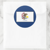 Illinois Ronde Sticker (Tas)