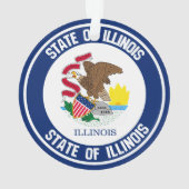 Illinois Round Emblem Ornament (achterkant)