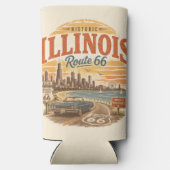 Illinois Route 66 Meerfront Chill Time Seltzer Blikjeskoeler (Achterkant)