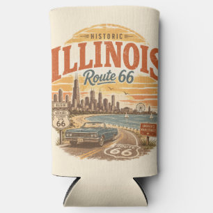 Illinois Route 66 Meerfront Chill Time Seltzer Blikjeskoeler
