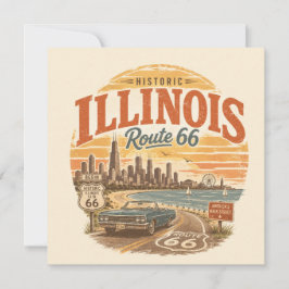 Illinois Route 66 Meerfront Reisnotities Kaart
