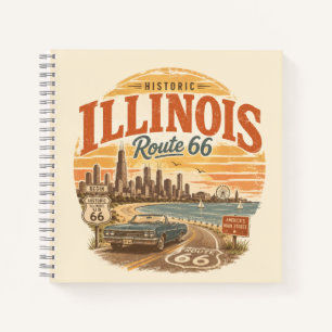 Illinois Route 66 Meerzijde Reisnotities Notitieboek