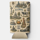 Illinois Route 66 Skyline Chill Seltzer Blikjeskoeler (Achterkant)