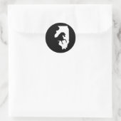 Illinois ruiters Ronde Sticker (Tas)