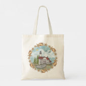 Illinois Shells Lighthouse Canvas tas (Achterkant)