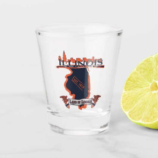Illinois Shot Glass Glas (Voorkant)