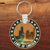 Illinois Sleutelhanger (Achterkant)