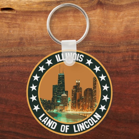 Illinois Sleutelhanger (Achterkant)