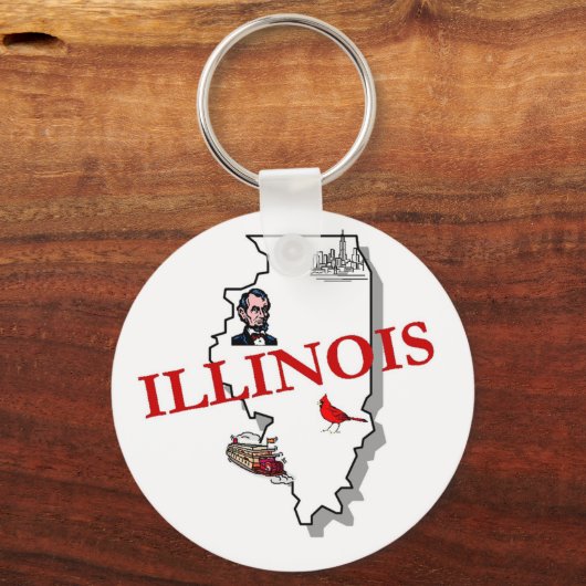 Illinois Sleutelhanger (Voorkant)