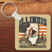 Illinois Sleutelhanger (Voorkant)