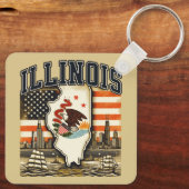 Illinois Sleutelhanger (Achterkant)