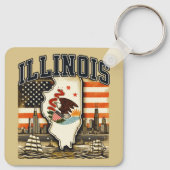 Illinois Sleutelhanger (Achterkant)