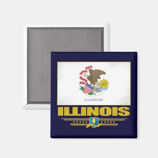 Illinois (SP) Magneet (Voorkant / Achterkant)
