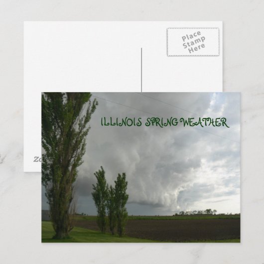 ILLINOIS SPRINGWEATHER BRIEFKAART (Voorkant / Achterkant)