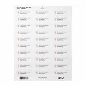 ILLINOIS Staatkaart met Hart - ELKE KLEUR! Etiket (Full Sheet)