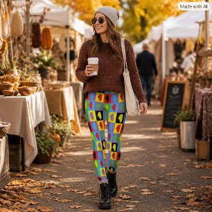 Illinois Staats Trots Pop Art Patroon Leggings