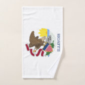 Illinois Staatsvlag Bad Handdoek (Handdoek)