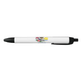 Illinois Staatsvlag Blauwe Inkt Pen (Bodem)