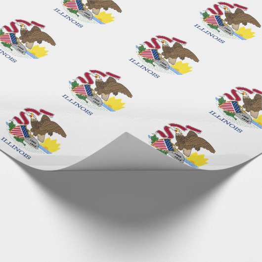 Illinois Staatsvlag Cadeaupapier (Hoek)