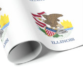 Illinois Staatsvlag Cadeaupapier (Rol Hoek)