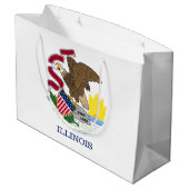 Illinois Staatsvlag Groot Cadeauzakje (Achterkant Gekanteld)