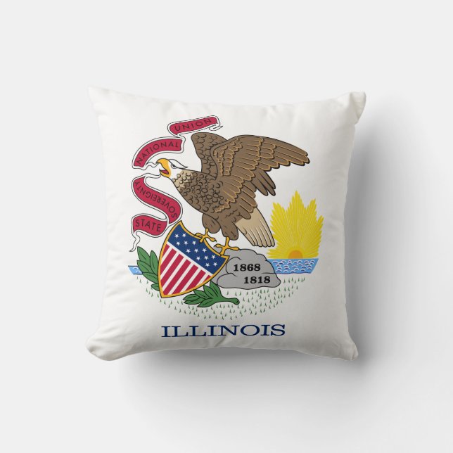 Illinois Staatsvlag Kussen (Voorkant)