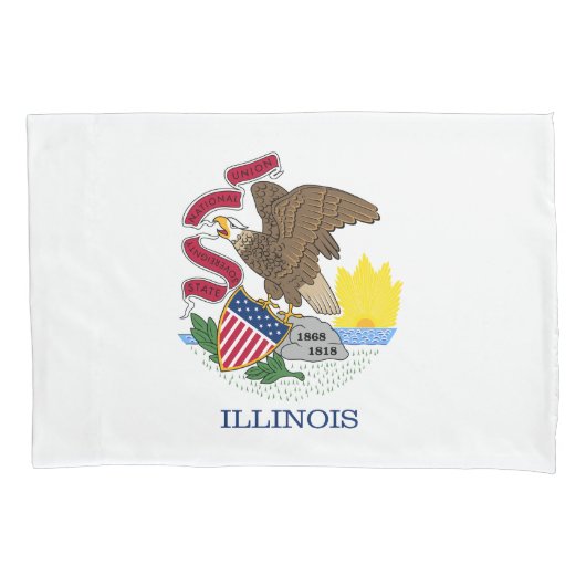 Illinois Staatsvlag Kussensloop (Voorkant)