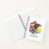 Illinois Staatsvlag Notitieboek (Binnen)
