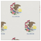 Illinois Staatsvlag Stof (Close Up)
