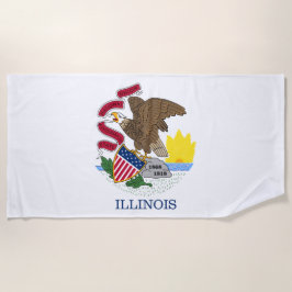 Illinois Staatsvlag Strandlaken