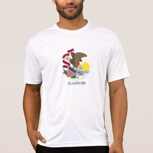 Illinois Staatsvlag T-shirt (Voorkant)