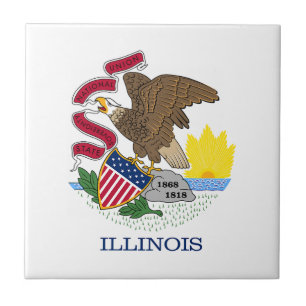 Illinois Staatsvlag Tegeltje