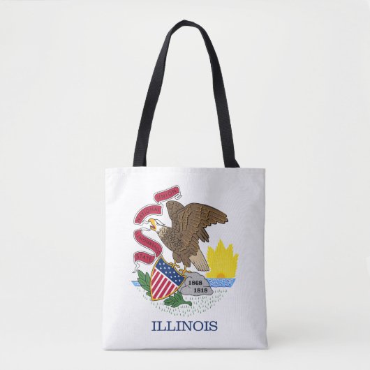 Illinois Staatsvlag Tote Bag (Voorkant)