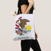 Illinois Staatsvlag Tote Bag (Dichtbij)