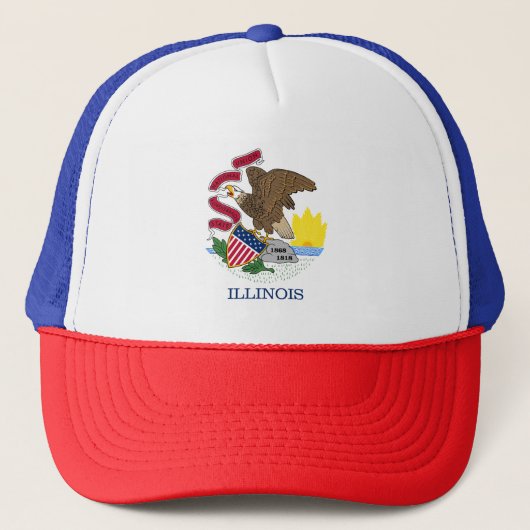 Illinois Staatsvlag Trucker Pet (Voorkant)