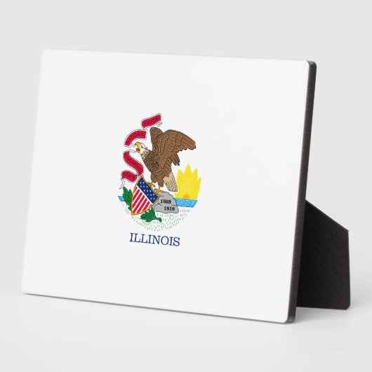 Illinois Staatsvlagontwerp Fotoplaat (Zijkant)