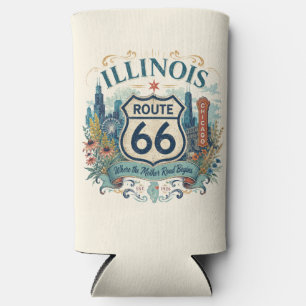 Illinois Stad Bloom Route 66 Americana Sfeer Seltzer Blikjeskoeler