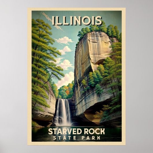 Illinois Starved Rock State Park V02 Poster (Voorkant)