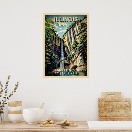 Illinois Starved Rock State Park V03 Poster (Keuken)